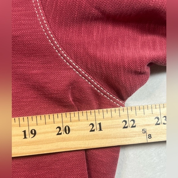 Johnston & Murphy Heather Red Size Medium Soft Cotton Polo Shirt Short Sleeve - Picture 4 of 6